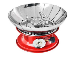 Портативная газовая плитка компактная, с ветрозащитой GR-202 (газ 220г.)