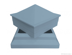 Комплект крышки и юбки для столба TERRAPOL Серый