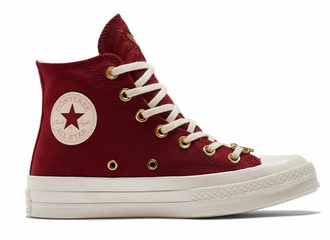 Кеды Converse Chuck Taylor 70 высокие красные с сердечками