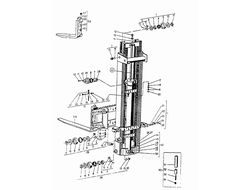 Подъемное устройство с клыком вил в сборе ДВ-1661 8542.0.00.00.00 / 8562.2.00.00.00