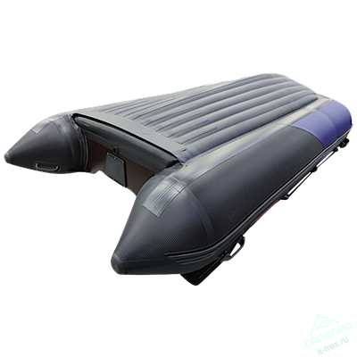 Лодка ПВХ Hunterboat Хантер Про 370Pro Спорт Синий / Чёрный