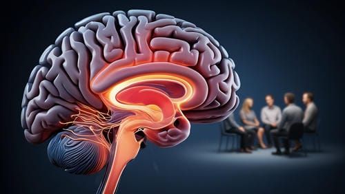 Мозг человека, реакция передней поясной коры на угрозу социального отвержения в групповой терапии