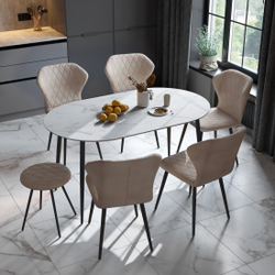 ЙОРК Стул сиденье бежевый, каркас черный