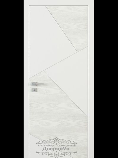 PORTE RICHI (Беларусь). ЛОГИКА, ЛШ33, НАТУРАЛЬНЫЙ ШПОН ЯСЕНЯ + ЭМАЛЬ. ПОЛОТНО ГЛУХОЕ.