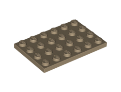 Plate 4 x 6, Dark Tan (3032 / 4266898 / 6167894)