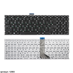 Клавиатура для ноутбука Asus X553M плоский Enter (шлейф 11,5 см)