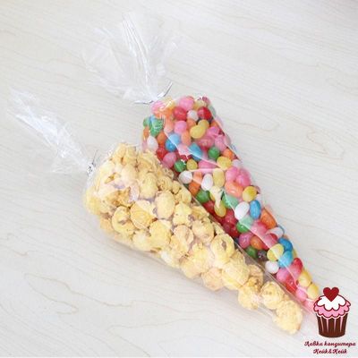 Пакет конус с завязками 18х37, 100 шт.