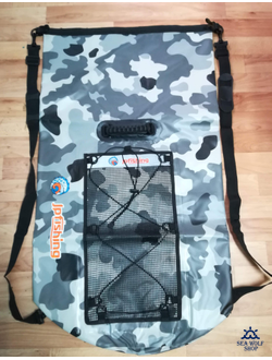 ГермоРюкзак 100л JpF c лямками серый хаки, 105х35см