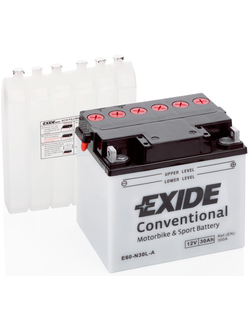 АККУМУЛЯТОР EXIDE Conventional E60-N30L-A R+ 30AH 300А (EN)