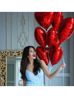 7 сердец фольга 40 см