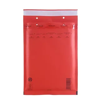Пакет с воздушной подушкой G/17 красный (250х350мм+50мм клапан)