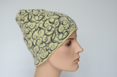 Желтая итальянская шапка Vizio Collezione