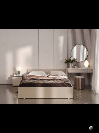 Гиза кровать 1,6 м Меланж (с основанием)