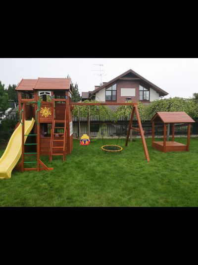 Детская площадка IgraGrad Клубный домик 2 с рукоходом Luxe