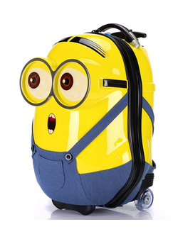 Детский чемодан 3D Миньон (Minion) жёлтый