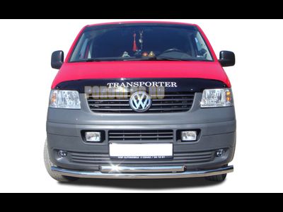 Защита переднего бампера двойная d60/42 Volkswagen T5 (2003-)