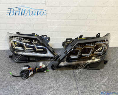 Фары Lexus LX 570 2012-2015 LED 3 линзы стиль 20г.