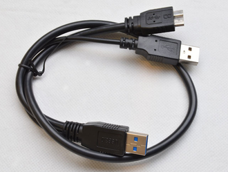 Переходник USB 3,0 штекер -  micro USB штекер + USB 2.0 штекер