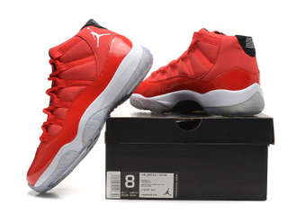 Nike air jordan 11 retro red sales
