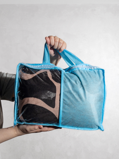 Плед с рукавами "Сафари" из микрофибры (велсофта)