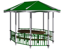 Уличная беседка для садиков, школ, парков и дворов фото