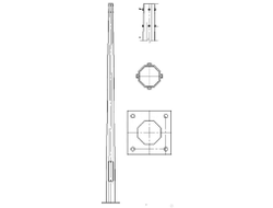 Опора освещения ОГК-5 Гранёная коническая