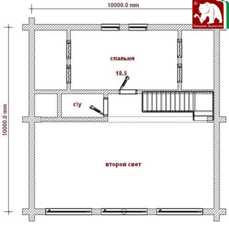 Проект 3-79, 200 кв.м., 10*10