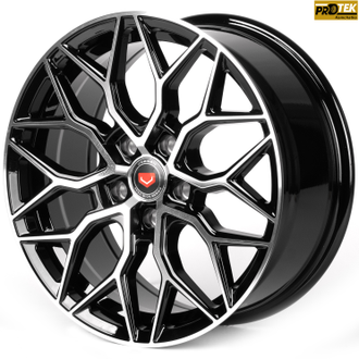 Комплект дисков R17 7,5J ET+35 5*114,3 Vossen iV-1155-SM155 Черный с полированными лучами (81910)