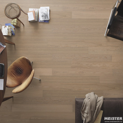 Паркетная доска Meister PS 300 Residence Дуб гармония Жемчужный 8816 в интерьере