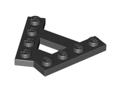 Wedge, Plate A-Shape with 2 Rows of 4 Studs, Black (15706 / 6054852)