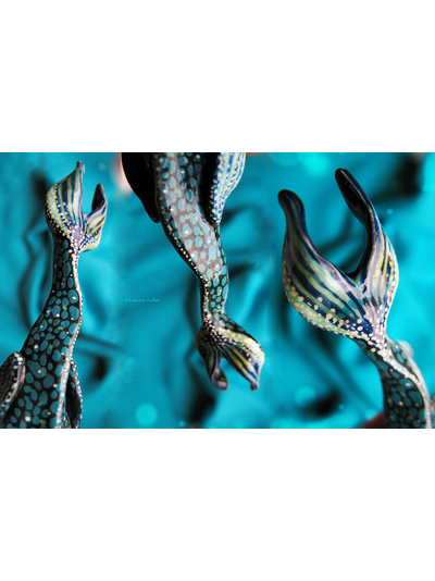 Самая Древняя Рыба. Подвеска из полимерной глины в виде доистоического волшебного существа со дна Великого Океана