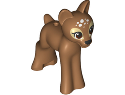Deer, Friends, Fawn with Black Nose, Brown Eyes and White Spots Pattern, Medium Nougat (13393pb02 / 6332766)