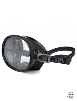 Маска для дайвинга Sargan "КЛАССИКА МАКС"  черный силикон