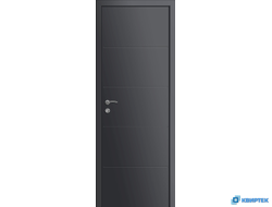 Дверь глухая пластиковая KAPELLI Multicolor Ф4Г Графит RAL 7021 купить в Челябинске | КВИРТЕК