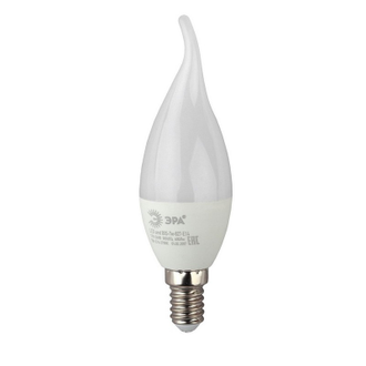 Лампа светодиодная  Эра 7W E14 4000k свеча на ветру LED smd BXS-7W-840-E14