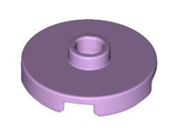 Tile, Round 2 x 2 with Open Stud, Lavender (18674 / 6223598)