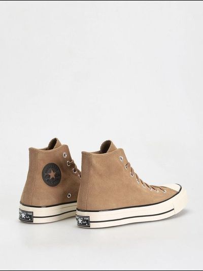Кеды Converse Chuck Taylor 70 замшевые бежевые высокие