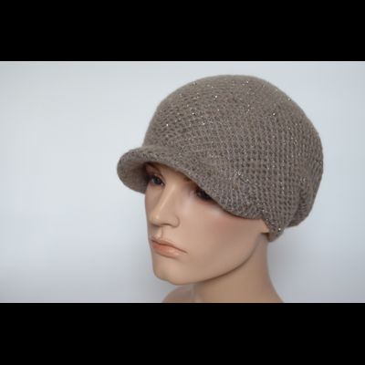 Женский вязаный берет с козырьком Vizio Италия 6161