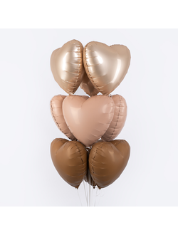 Фонтан сердец винтажная роза, 9шт