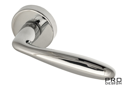 Дверная ручка на круглом основании Fratelli Cattini "DROP" 7-CR полированный хром