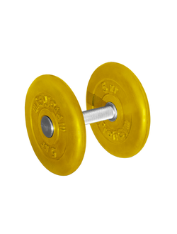 ГАНТЕЛЬ ОБРЕЗИНЕННАЯ "PROFIGYM" С ХРОМИРОВАННОЙ РУЧКОЙ 11 КГ