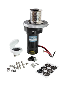 ЛЕБЕДКА-КАБЕСТАН ШПИЛЬ ДЛЯ ТРОСА SOUTH PACIFIC EC600 12V, ОСНОВАНИЕ АЛЮМИНИЙ, ДЛИННА КОРПУСА ОТ 5.5 ДО 8.5 М