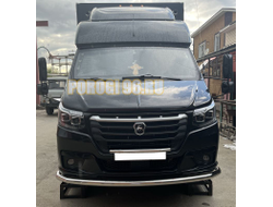 Защита переднего бампера с подгибами d60 для ГАЗель Next NN 2021-