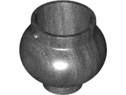 Minifigure, Utensil Pot Small with Handle Holders, Pearl Dark Gray (98374 / 6153593 / 6363146)