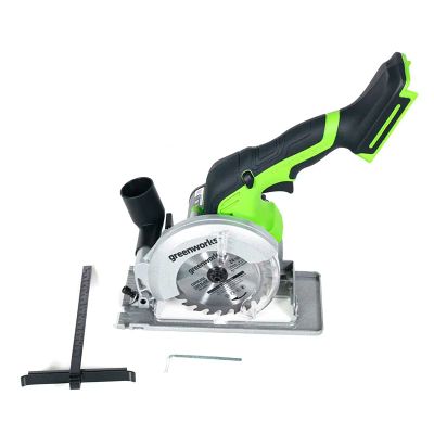Циркулярная мини пила аккумуляторная Greenworks G24MCS 24V
