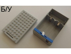 ! Б/У - Electric 4.5V Battery Box 6 x 11 x 3 1/3 Type III for 1-Prong & 2-Prong Connectors, Light Gray (bb0045c03) - Б/У