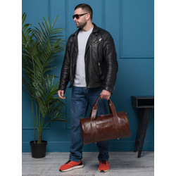 Кожаная дорожная сумка Faenza Premium brown (арт. 
4033-02)