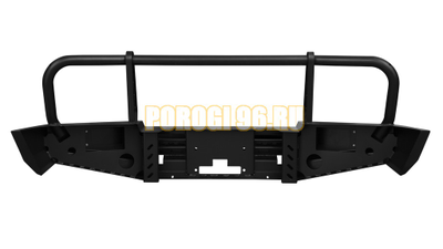 Передний силовой бампер серии Трофи на Nissan Pathfinder III 2004-2010 (02.012.01)