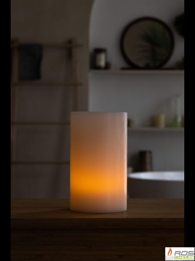 Гладкий парафиновый плафон для LED свечей - 11,7*20см