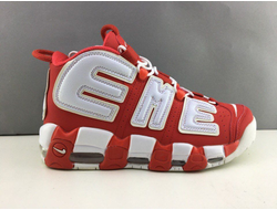 Nike Air More Uptempo 96 Supreme (белые с красным)